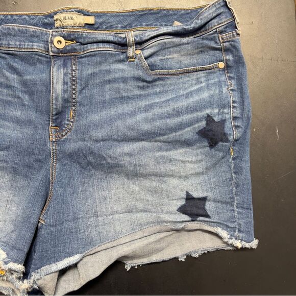 Torrid Starry Blue 5 Inch Vintage Stretch Mid-Rise Short 0654 - Picture 3 of 10